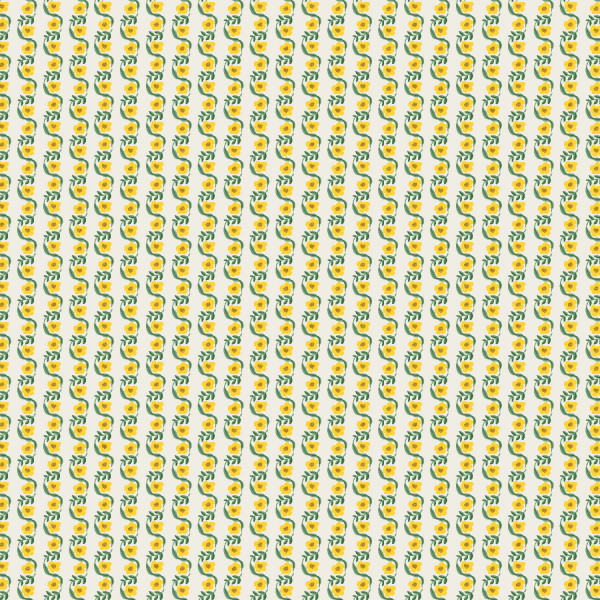 Cotton and Steel RIfle Paper Bramble Messina Stripe Yellow Metallic