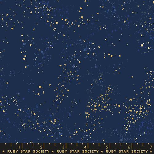 Ruby Star Society Speckled by Rashida Coleman Hale navy metallic 105M
