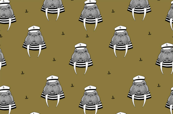 Reststück Jersey Captain Walrus ochre