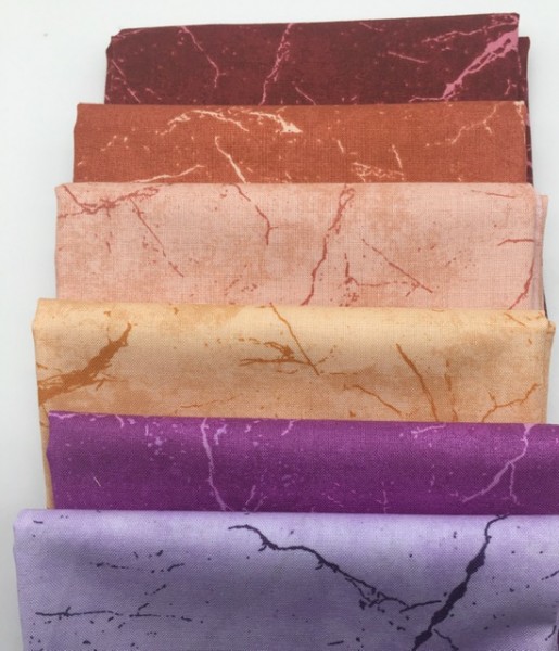 Fat Quarter Set Pietra by Giucy Giuce mandarin