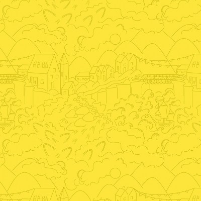 Alison Glass Sunprint Luminance - Village-Lemon