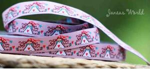Webband Julepige rosa