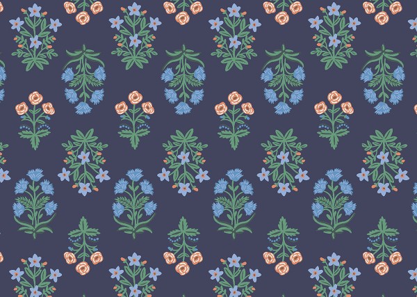 Camont by Rifle Paper Mughal Rose navy