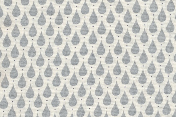 Dekostoff Teardrops dusty blue