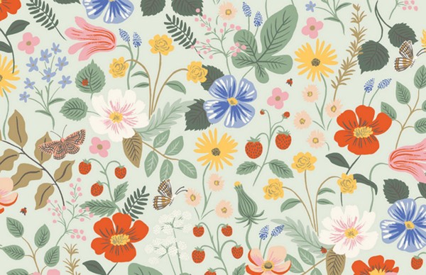 Strawberry Fields mint Rifle Paper