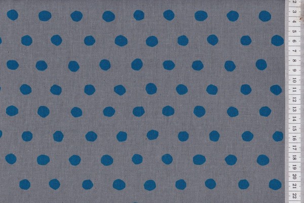 Echino Dots grau/petrol
