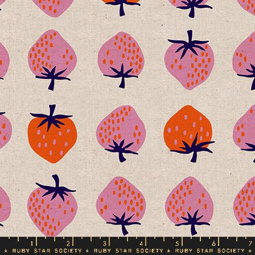 Ruby Star Society Strawberry by Kimberly Kight CANVAS Strawberry Natural