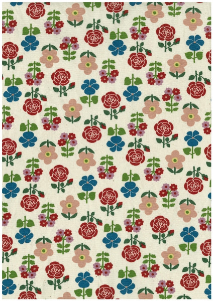 Kokka Oxford Flower multi