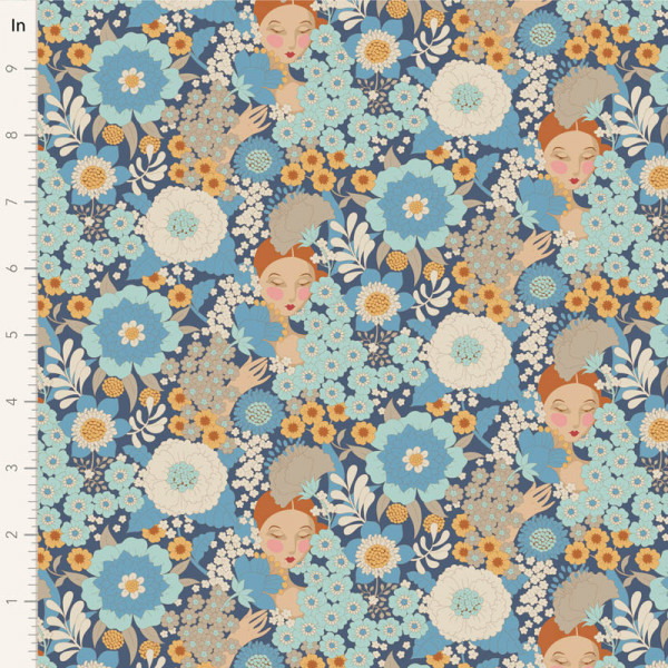 Tilda Wallflower blue