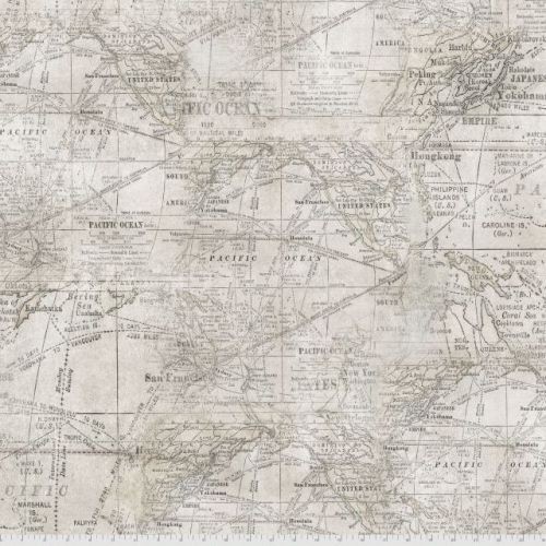 Tim Holtz Eclectic Monochrome Weltkarte Epedition Parchment