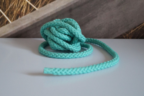 Baumwollkordel 8 mm aqua