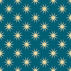 Retro Geos by Leanne Friedberg Shine Bright Blue