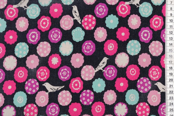 Wachstuch Echino Bonbon black