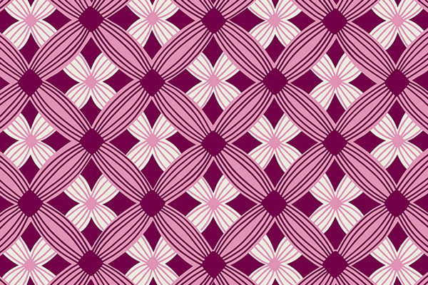 Ruby Star Society Tarrytown by Kimberly Kight Tuffted Geometric purple velvet
