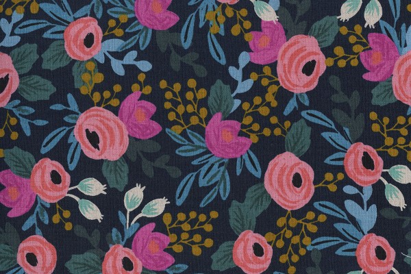 Reststück Menagerie CANVAS Rosa navy