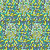 Tula Pink Full Moon Forest II Hootie Patootie Starlight