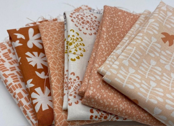 Fat Quarter Set Karen Lewis Conway cottage apricot