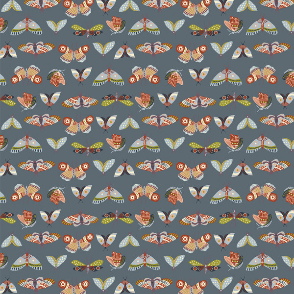 Monaluna Jennifer Moore Under the Canopy Moonlit Moths Slate