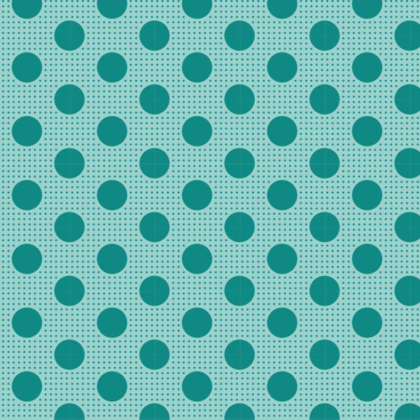 Tilda Medium Dots Flaxen dark teal