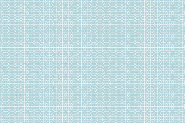 Hand Stitched by Karen Lewis graphic light blue