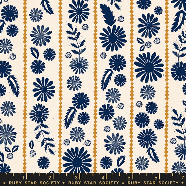 Ruby Star Society Vessel Alexia Marcelle Abegg Daisy Stripes Navy