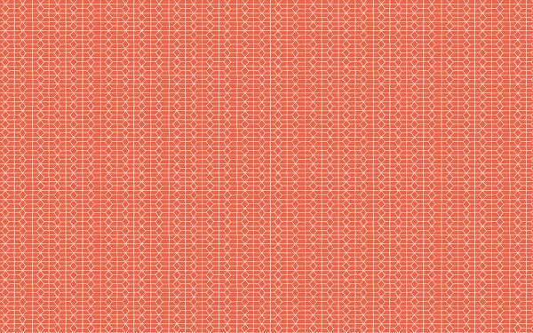 Hand Stitched by Karen Lewis graphic orange