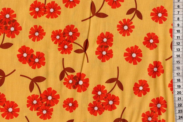 Reststück Butterscotch by Dana Willard Daisies yellow