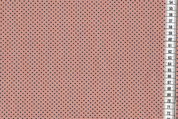 Dekostoff Dots Powder Rose/Petrol