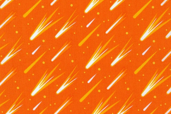Elizabeth Hartman Planetarium Shooting stars orange