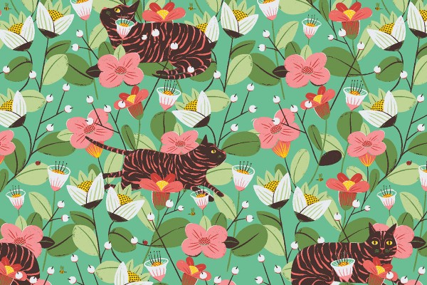 Cotton and Steel Loli's Garden Ana Sanfelippo Geranio JFreen with Envy