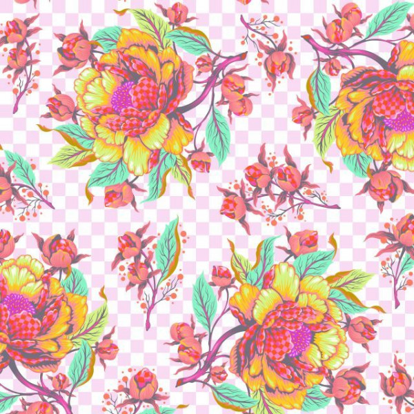 Tula Pink Untamed Peony for Your Thoughts Lunar