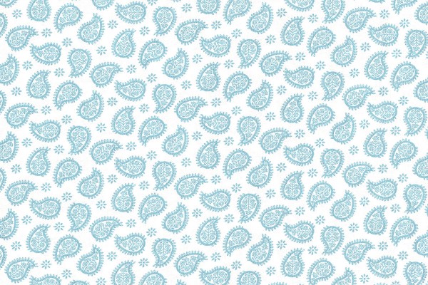 Mandala Fantasy paisley blau