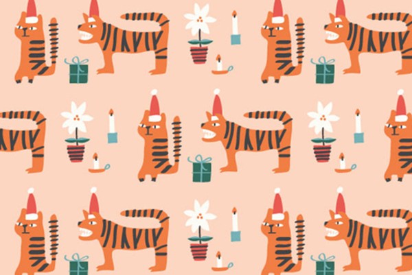 Christmas Party Merry Tiger