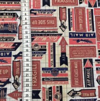Tim Holtz Eclectic Elements Correspondence Air Mail Red