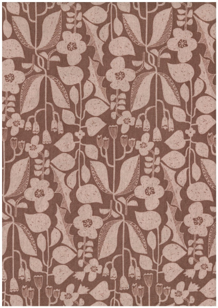 Kokka Canvas Retroblumen dusty rose