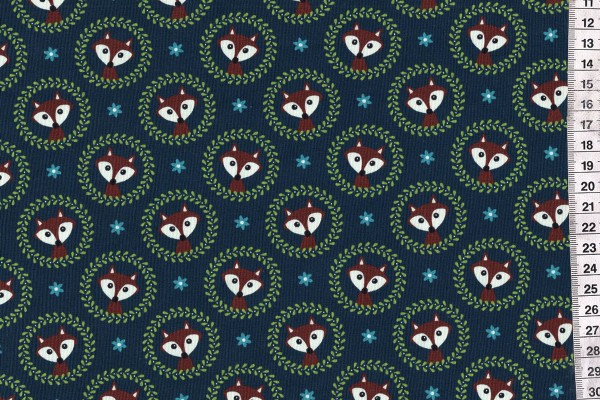 Jersey Digitalprint Fox Ornament petrol