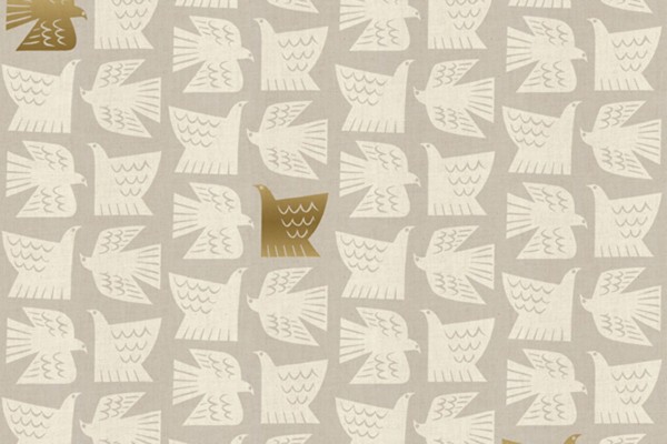 Kibori Paper Birds grey