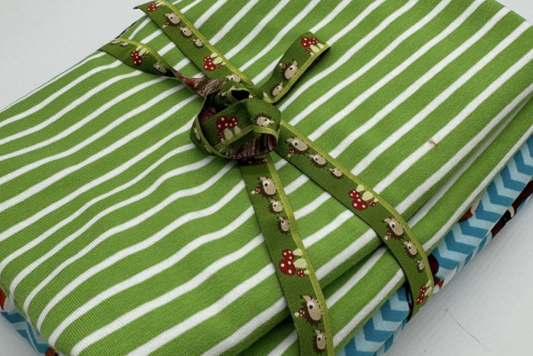 Stoffpaket Stoffonkel Nerd mit grünem Ringel