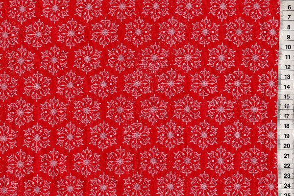 Tim Holtz Eclectic Yuletide Snowflakes red