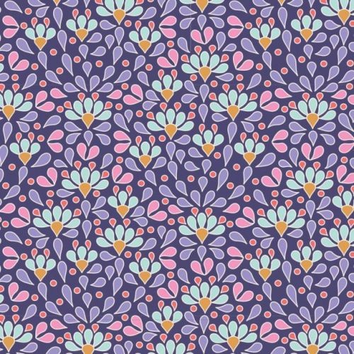 Tilda Cotton Beach - Sea Anemone Blue