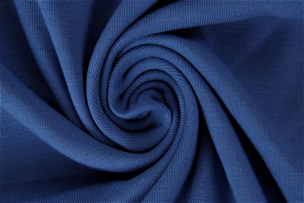 lillestoff Bio Stretchjersey jeansblau-dunkel