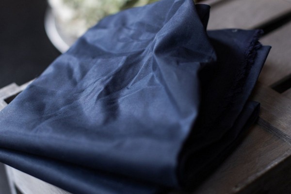 Dry Waxed Organic Cotton Navy