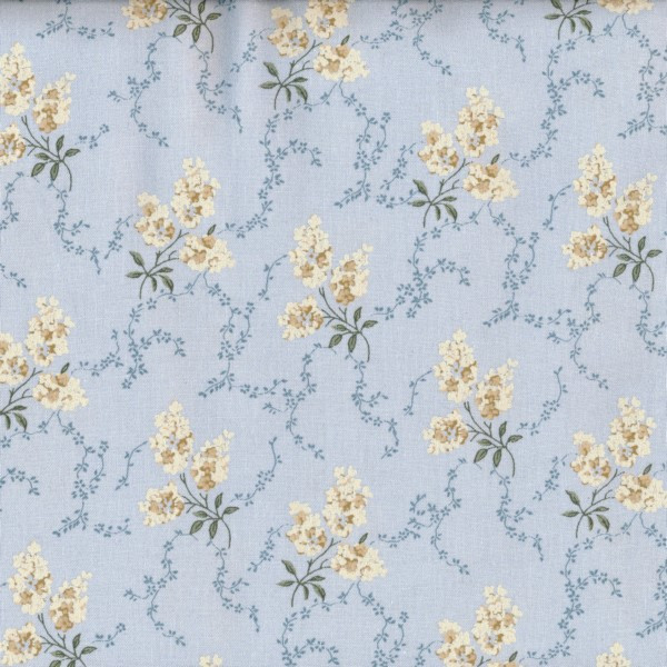 Wachstuch Oilcloth Adele Light Blue