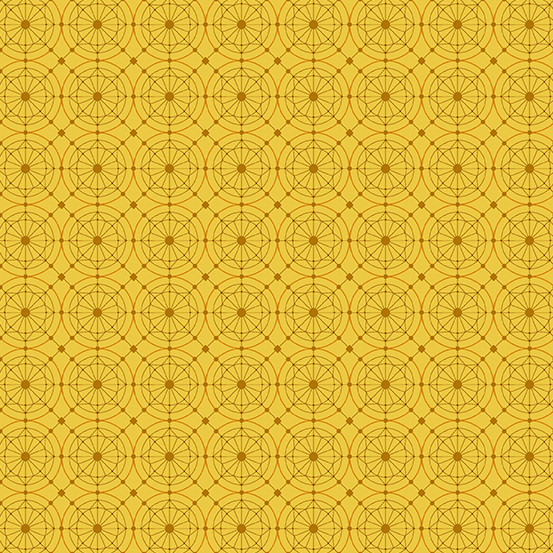 Fabric from the Attic by Giucy Guice - Buttons Marigold