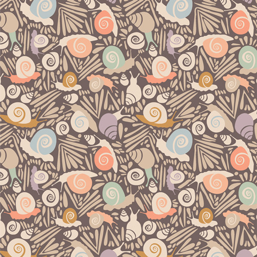 Art Gallery Suzy Quilts Evolve Slow Summer Snails Driftwood