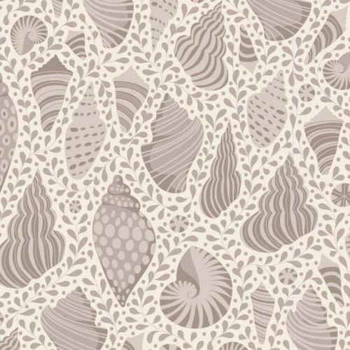 Tilda Cotton Beach - Beach Shells Grey