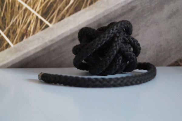 Baumwollkordel 8 mm schwarz