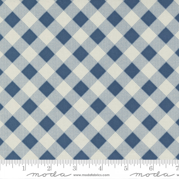 Aneely Hoey Meander Picnic Check Indigo