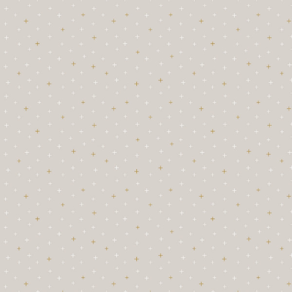 Cotton and Steel Basics - Be Positive Cumulus Cloud Metallic