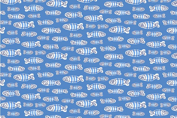 Make a Splash Lisa Glanz Fish Schooling blue